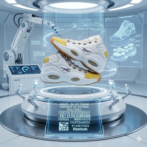 Reebok Other - Reebok Question Mid‎ 'Yellow Toe' FX4278 Size 12 No Box
